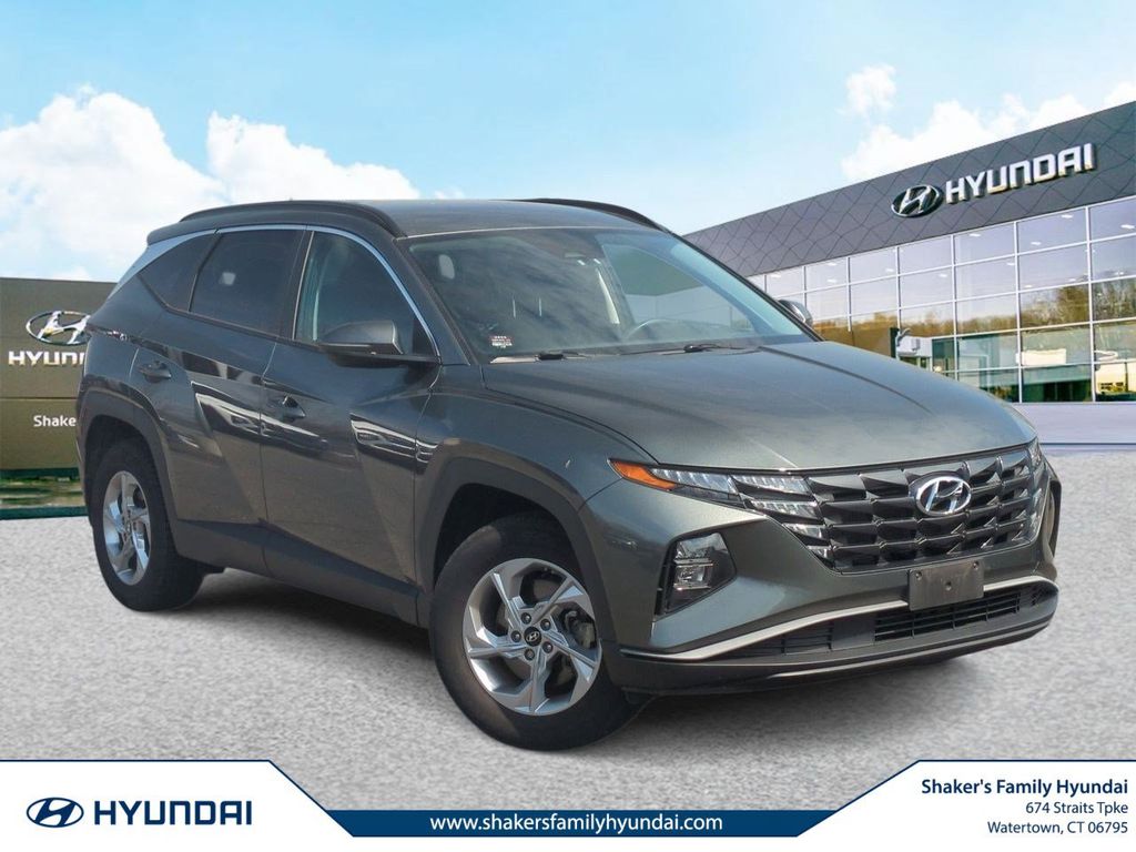 Amazon Gray 2022 Hyundai Tucson SEL AWD SUV / Crossover All-Wheel Drive 8-Speed Automatic