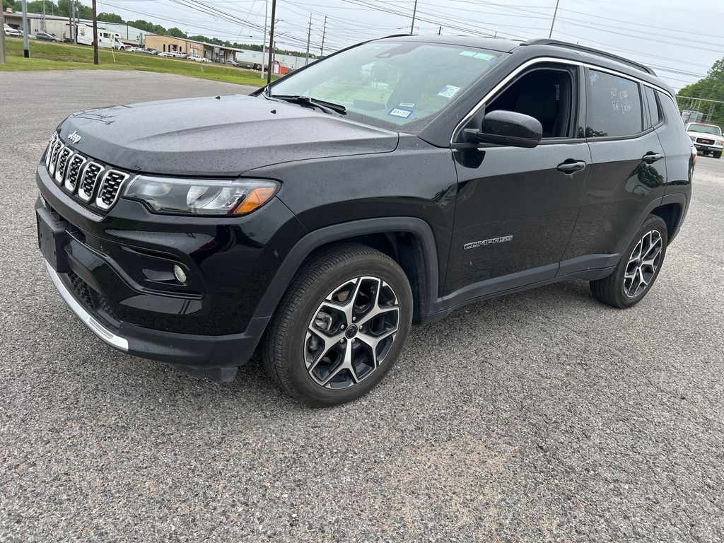 Diamond Black Crystal Pearlcoat 2025 Jeep Compass SUV / Crossover Four-Wheel Drive 8-Speed Automatic