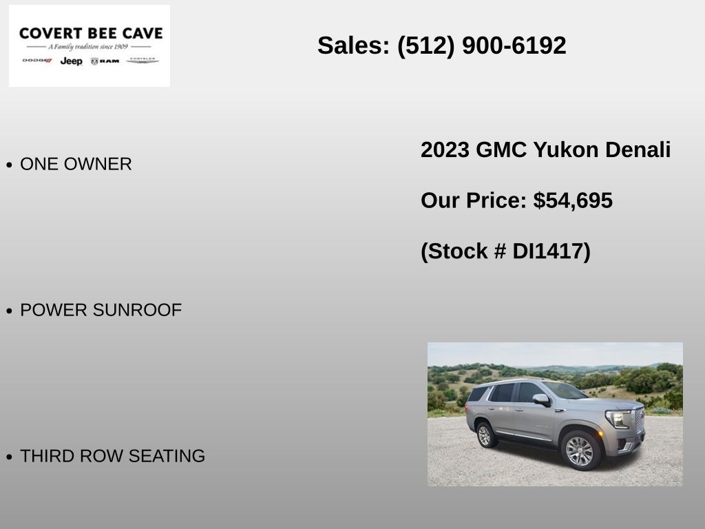 Used Car 2023 Gmc Yukon  Denali For Sale Under $60,000 In Austin, Texas