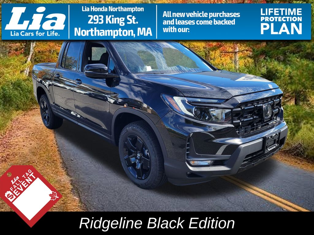 Black 2026 Honda Ridgeline Pickup Truck All-Wheel Drive 9-Speed Automatic