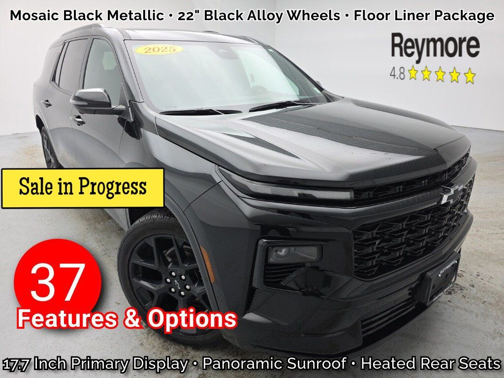 Mosaic Black Metallic 2025 Chevrolet Traverse RS AWD SUV / Crossover Four-Wheel Drive 8-Speed Automatic