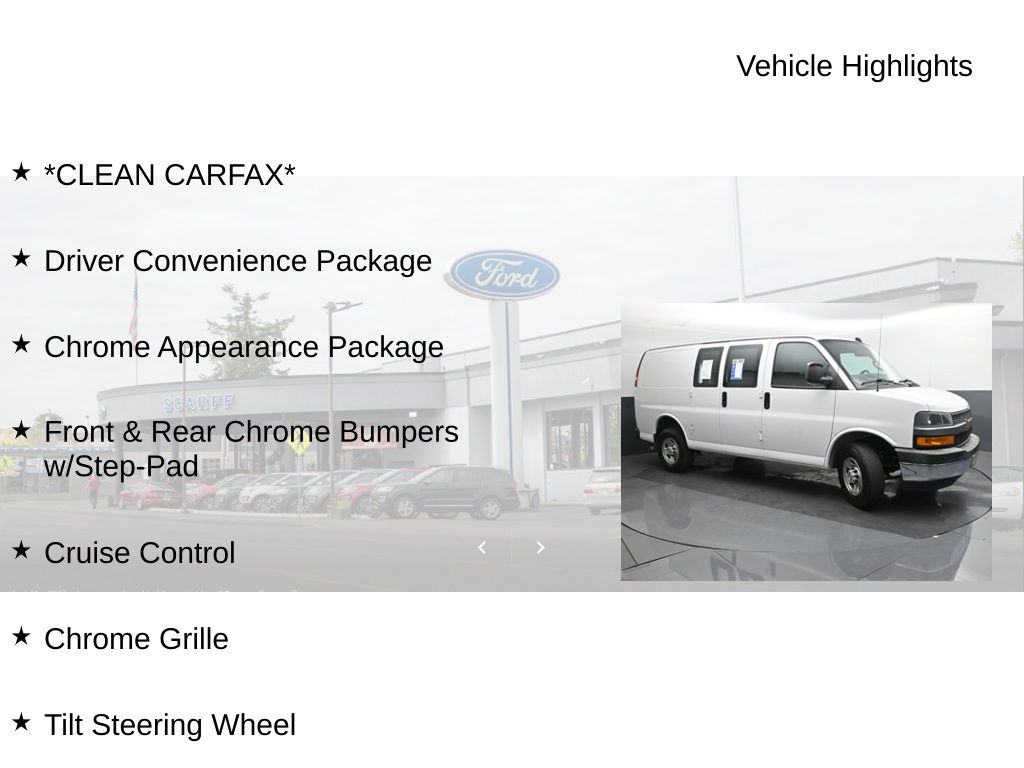 2020 Chevrolet Express Cargo RWD 2500 Regular Wheelbase WT