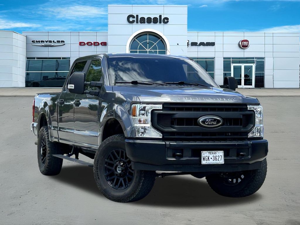Gray Metallic 2022 Ford F-250 Super Duty XL Crew Cab 4WD Pickup Truck Four-Wheel Drive Automatic