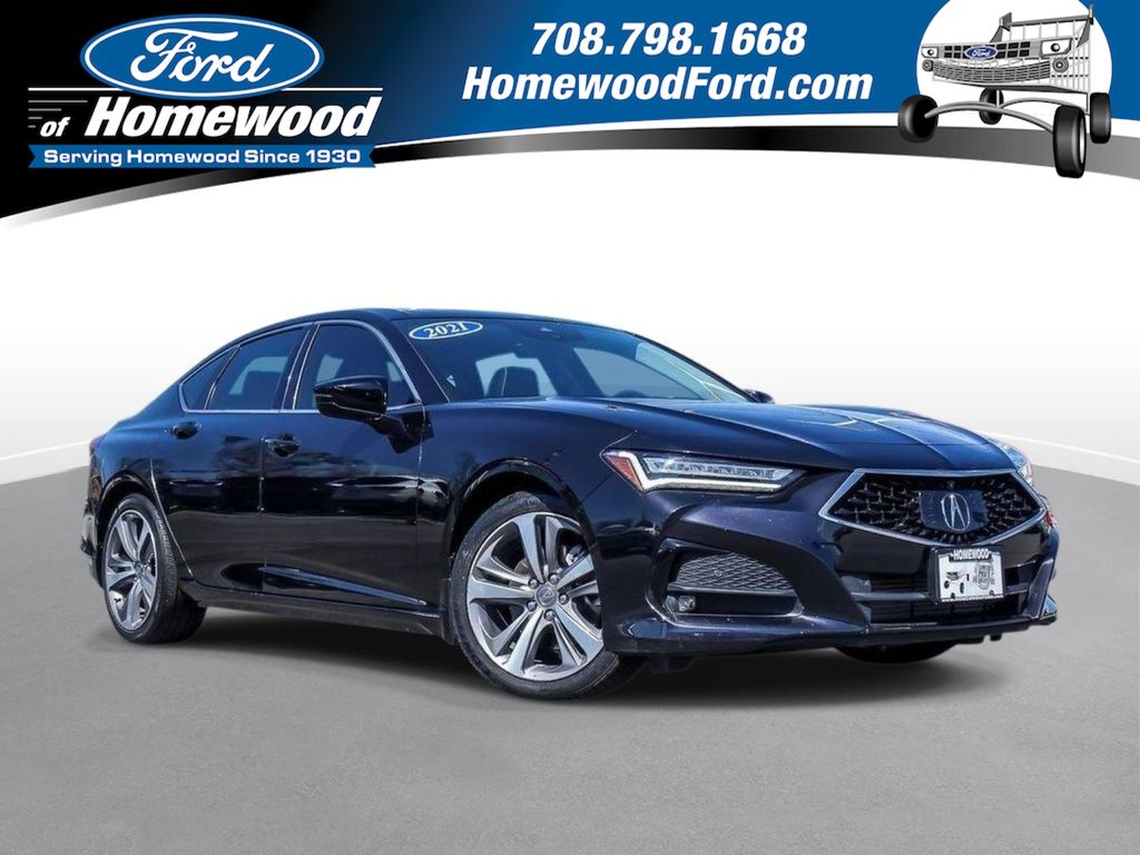 Black 2021 Acura TLX FWD with Advance Package Sedan Front-Wheel Drive Automatic