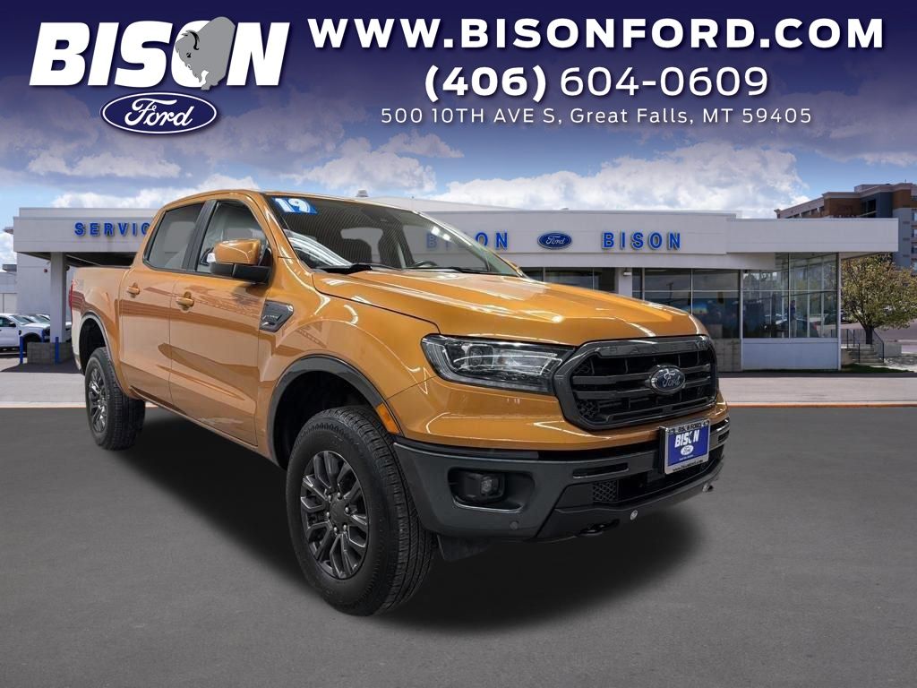Saber Metallic 2019 Ford Ranger Lariat SuperCrew 4WD Pickup Truck Four-Wheel Drive Automatic