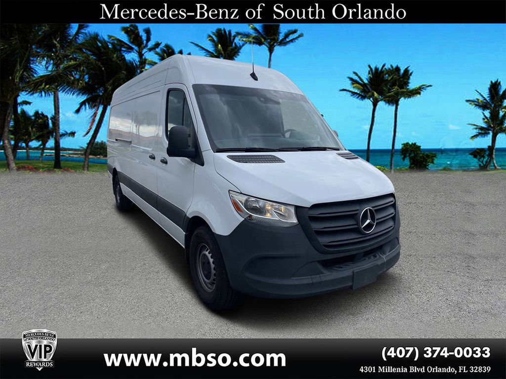 Arctic White 2024 Mercedes-Benz Sprinter Cargo 2500 170 High Roof RWD Van Rear-Wheel Drive 9-Speed Automatic