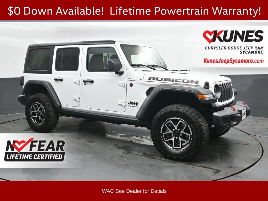 Bright White Clearcoat 2025 Jeep Wrangler SUV / Crossover Four-Wheel Drive 8-Speed Automatic