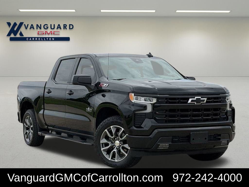 Black 2025 Chevrolet Silverado 1500 Pickup Truck Four-Wheel Drive 8-Speed Automatic