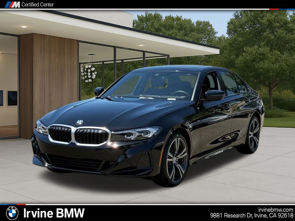 Jet Black 2023 BMW 3 Series 330i RWD Sedan Rear-Wheel Drive 8-Speed Automatic