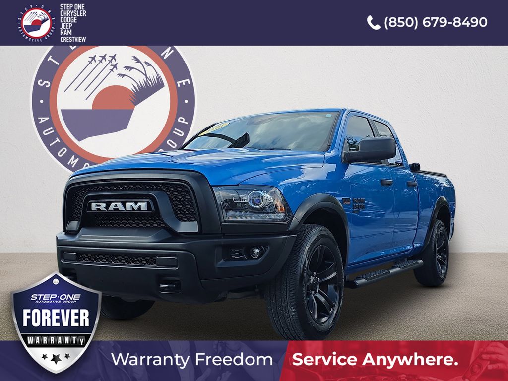 Hydro Blue Pearlcoat 2021 RAM 1500 Pickup Truck Four-Wheel Drive 8-Speed Automatic