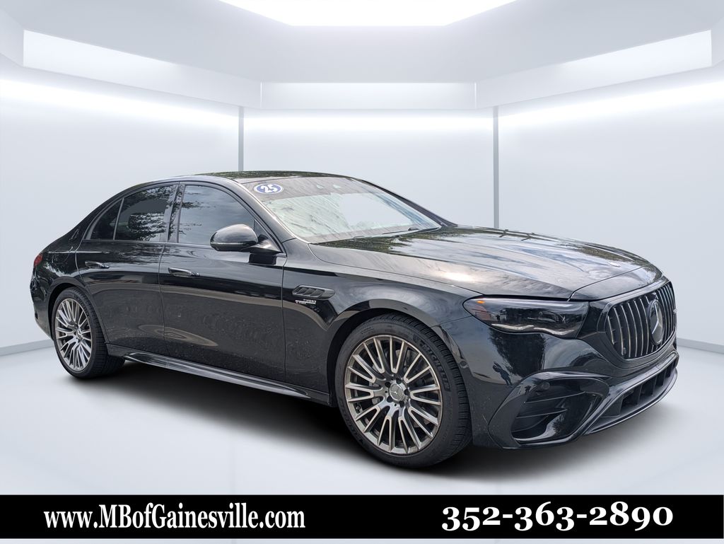 Obsidian Black Metallic 2025 Mercedes-Benz E-Class Sedan All-Wheel Drive 9-Speed Automatic