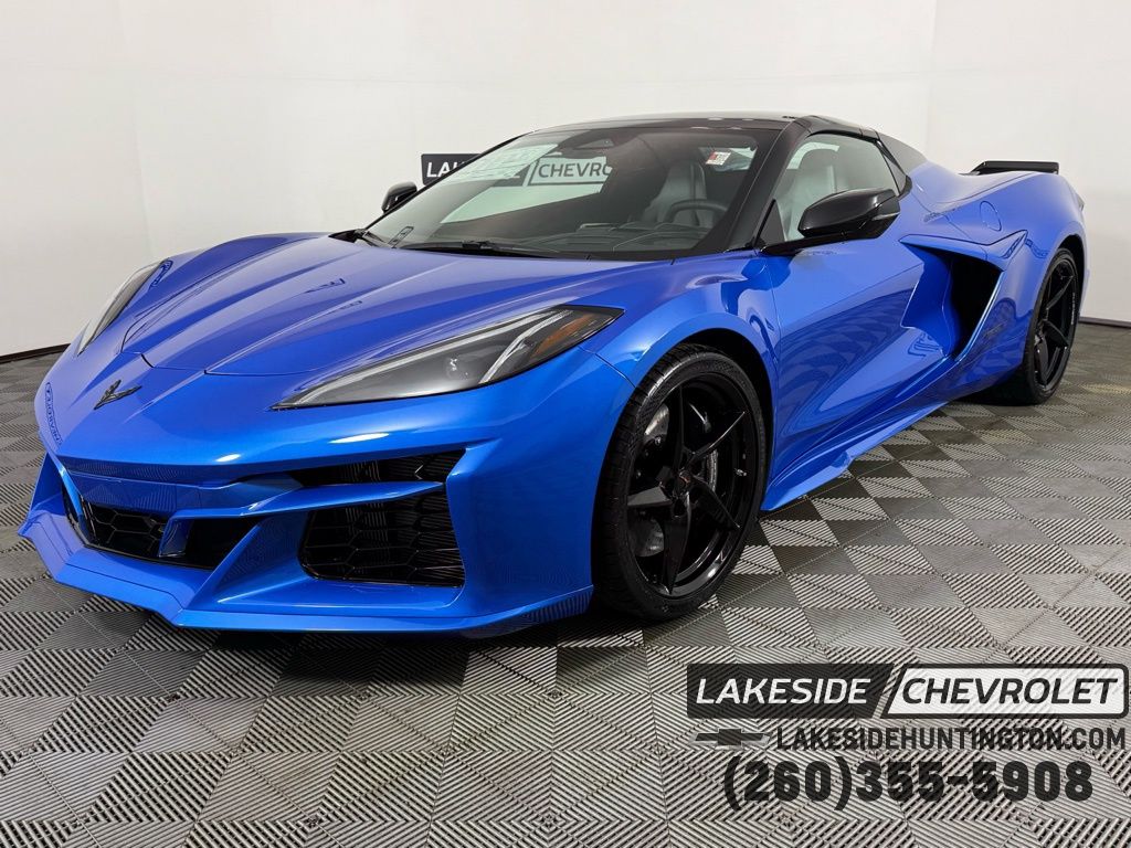 Riptide Blue Metallic 2026 Chevrolet Corvette E-Ray Convertible AWD with 1LZ Convertible All-Wheel Drive 8-Speed Dual Clutch