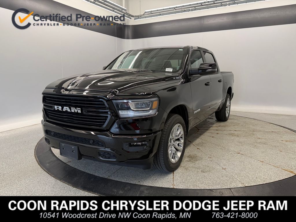 Diamond Black Crystal Pearlcoat 2023 RAM 1500 Pickup Truck Four-Wheel Drive 8-Speed Automatic
