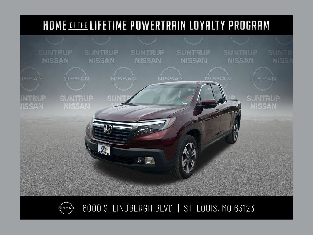 Red (Deep Scarlet Pearl) 2019 Honda Ridgeline Pickup Truck All-Wheel Drive 6-Speed Automatic