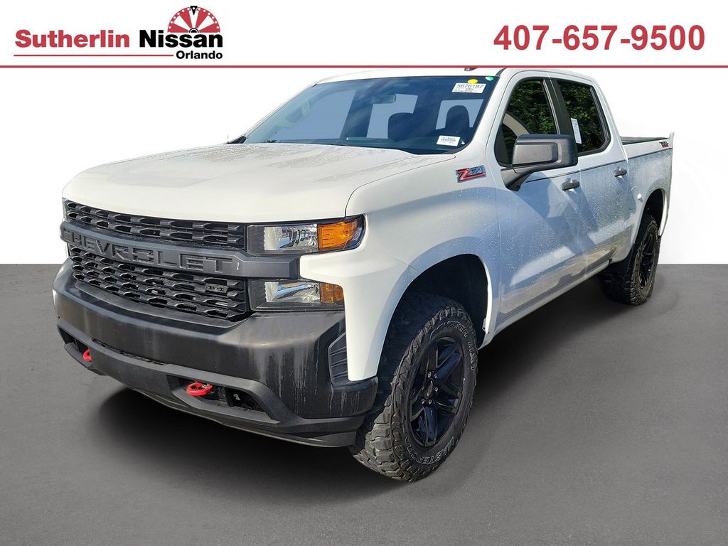 Summit White 2019 Chevrolet Silverado 1500 Pickup Truck Four-Wheel Drive 6-Speed Automatic Overdrive