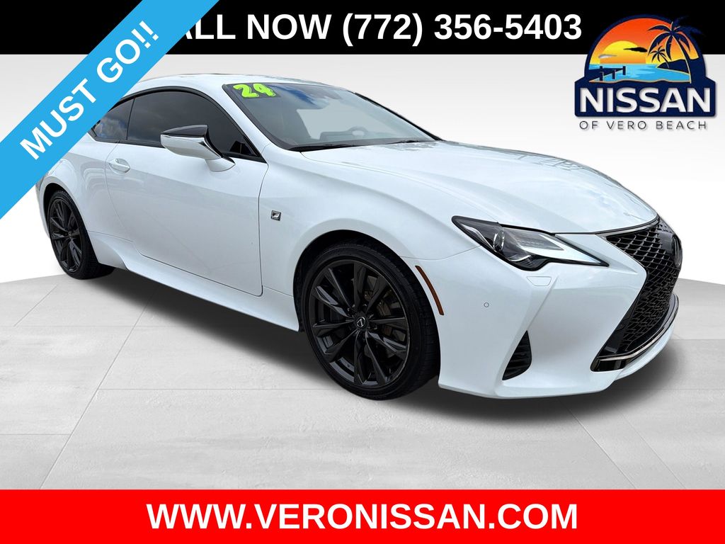 Ultra White 2024 Lexus RC Coupe Rear-Wheel Drive 8-Speed Automatic