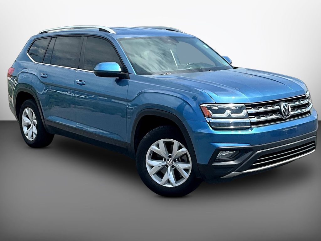 Blue 2019 Volkswagen Atlas SE 4Motion with Technology SUV / Crossover All-Wheel Drive 8-Speed Automatic