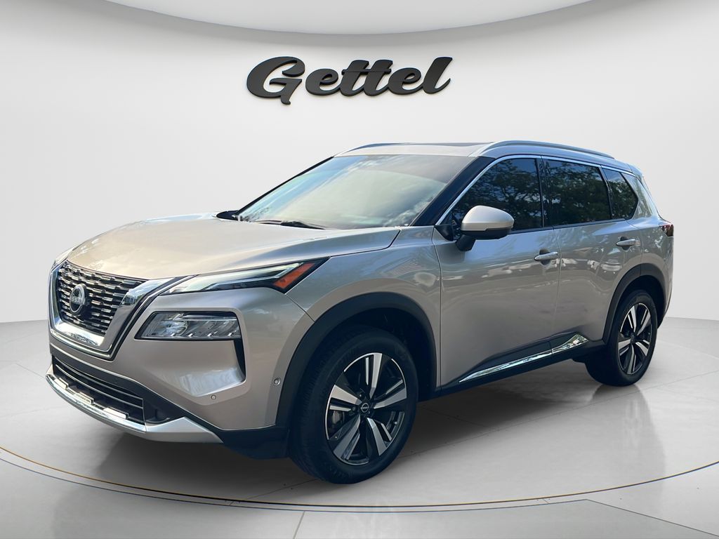 Champagne Silver Metallic 2023 Nissan Rogue Platinum FWD SUV / Crossover Front-Wheel Drive Continuously Variable Transmission