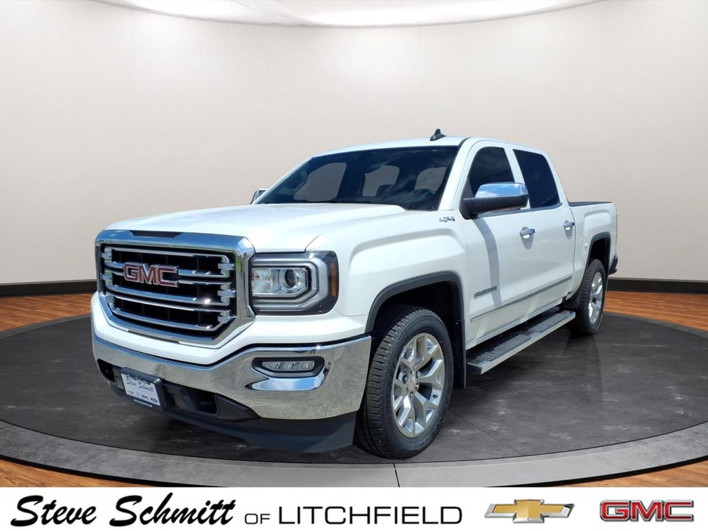 White Frost 2018 GMC Sierra 1500 Pickup Truck Four-Wheel Drive 6-Speed Automatic Overdrive