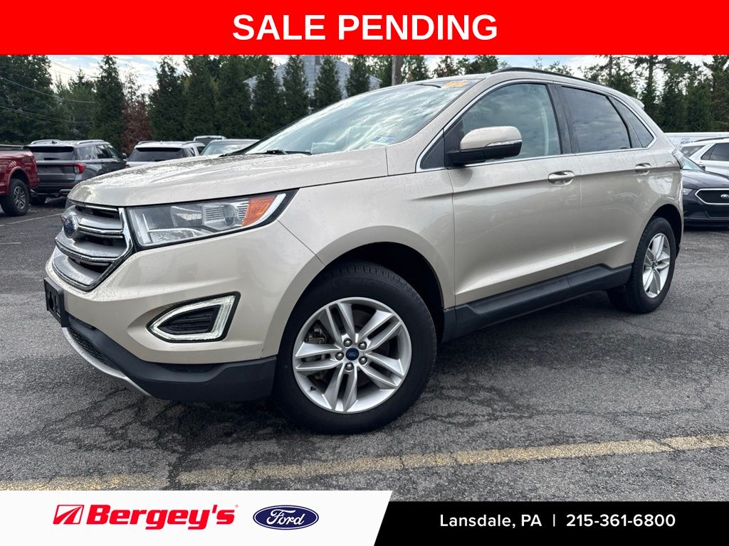 White Gold Metallic 2018 Ford Edge SUV / Crossover All-Wheel Drive 6-Speed Automatic