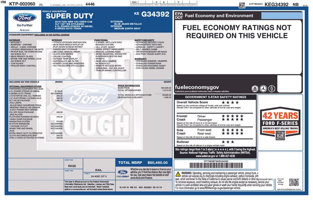 Used 2019 Blue Ford XLT image 7