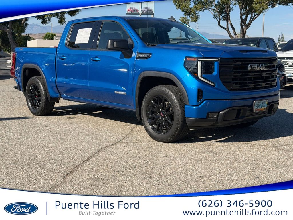 Dynamic Blue Metallic 2023 GMC Sierra 1500 Elevation Crew Cab 4WD Pickup Truck Four-Wheel Drive Automatic