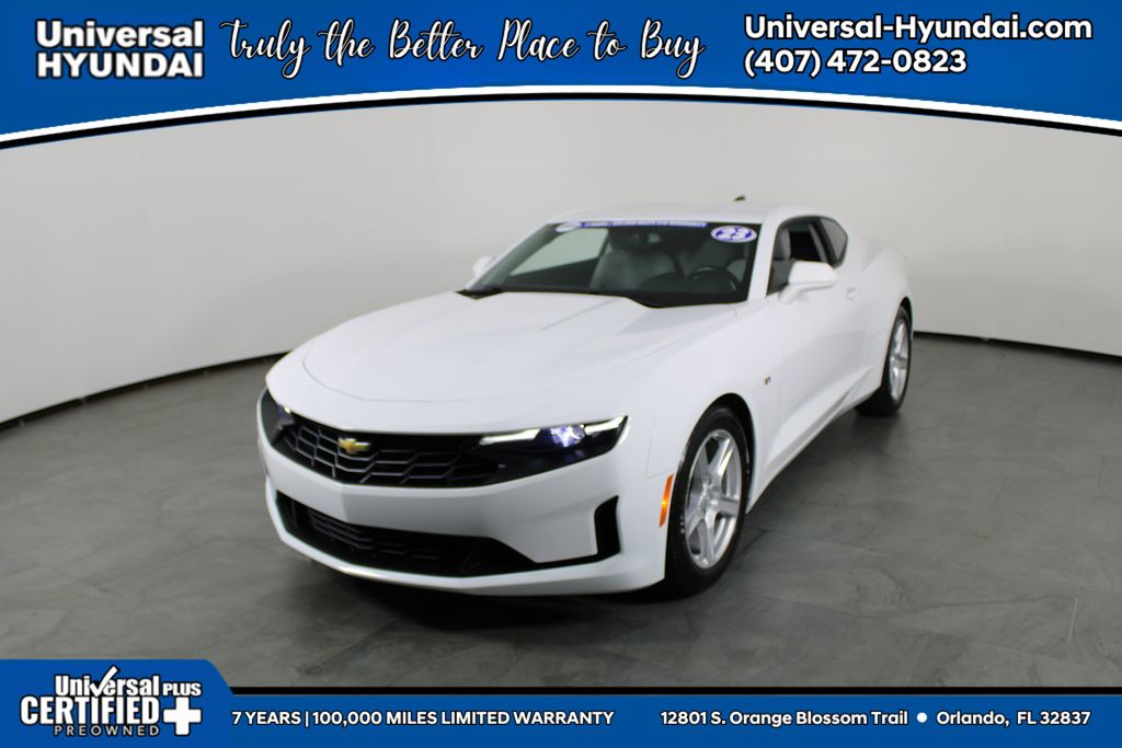 Summit White 2023 Chevrolet Camaro Coupe Rear-Wheel Drive 8-Speed Automatic