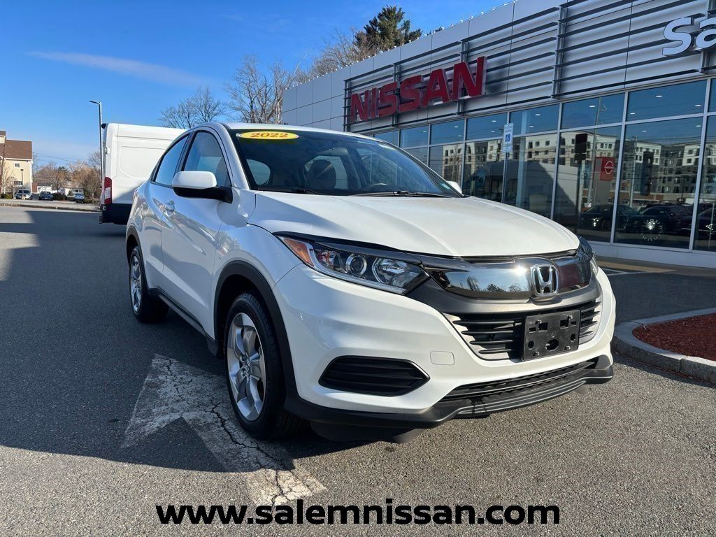Platinum White Pearl 2022 Honda HR-V LX AWD SUV / Crossover All-Wheel Drive Continuously Variable Transmission