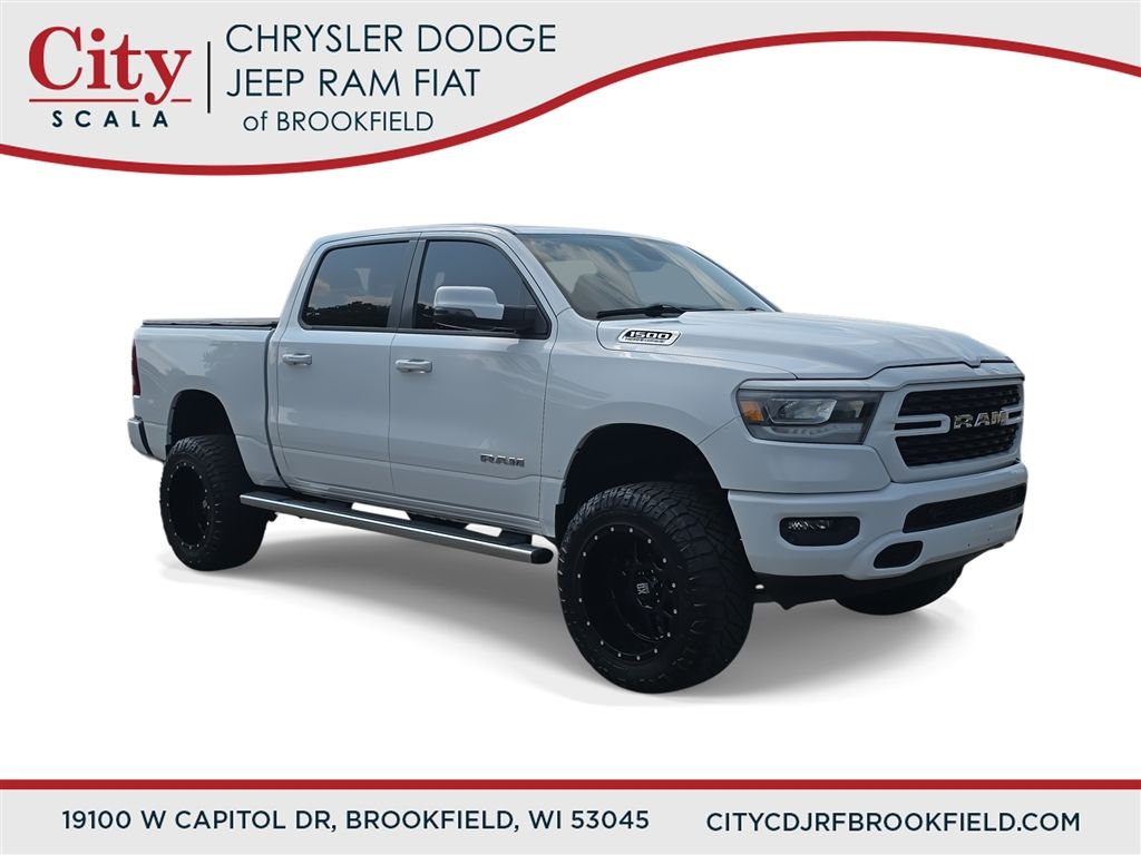 Bright White Clearcoat 2023 RAM 1500 Pickup Truck Four-Wheel Drive 8-Speed Automatic