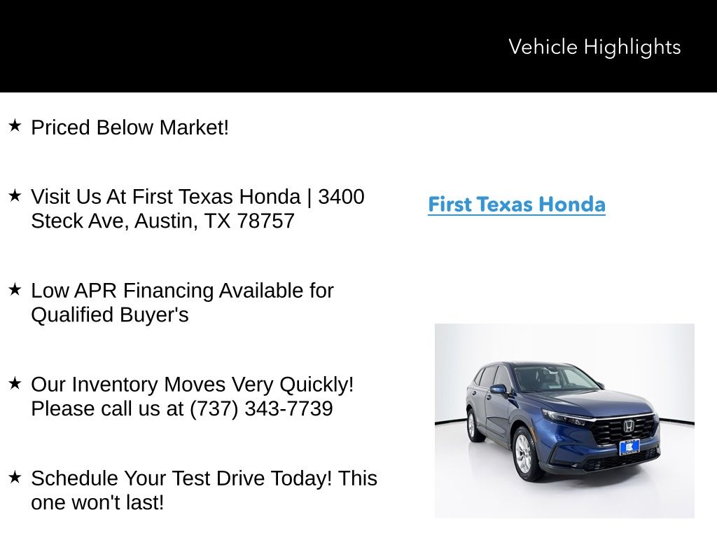 Used Car 2023 Honda Cr-v  Ex-l For Sale Under $30,000 In Austin, Texas