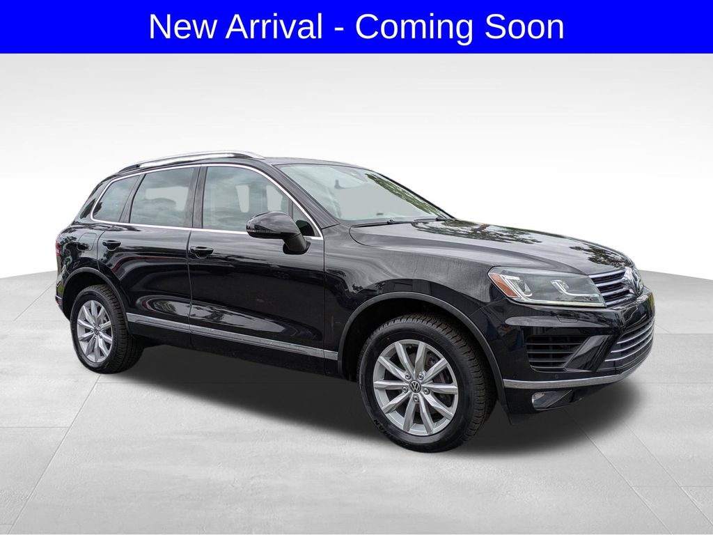 Deep Black Pearl 2017 Volkswagen Touareg SUV / Crossover All-Wheel Drive 8-Speed Automatic