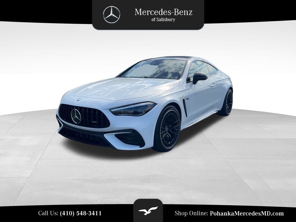 MANUFAKTUR Moonlight White Metallic 2026 Mercedes-Benz CLE AMG CLE 53 4MATIC Coupe All-Wheel Drive 9-Speed Automatic