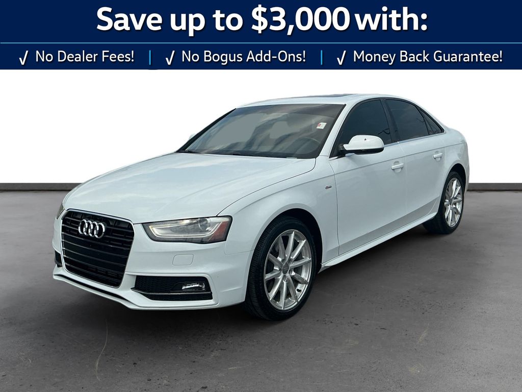Glacier White 2016 Audi A4 Sedan Front-Wheel Drive Continuously Variable Transmission