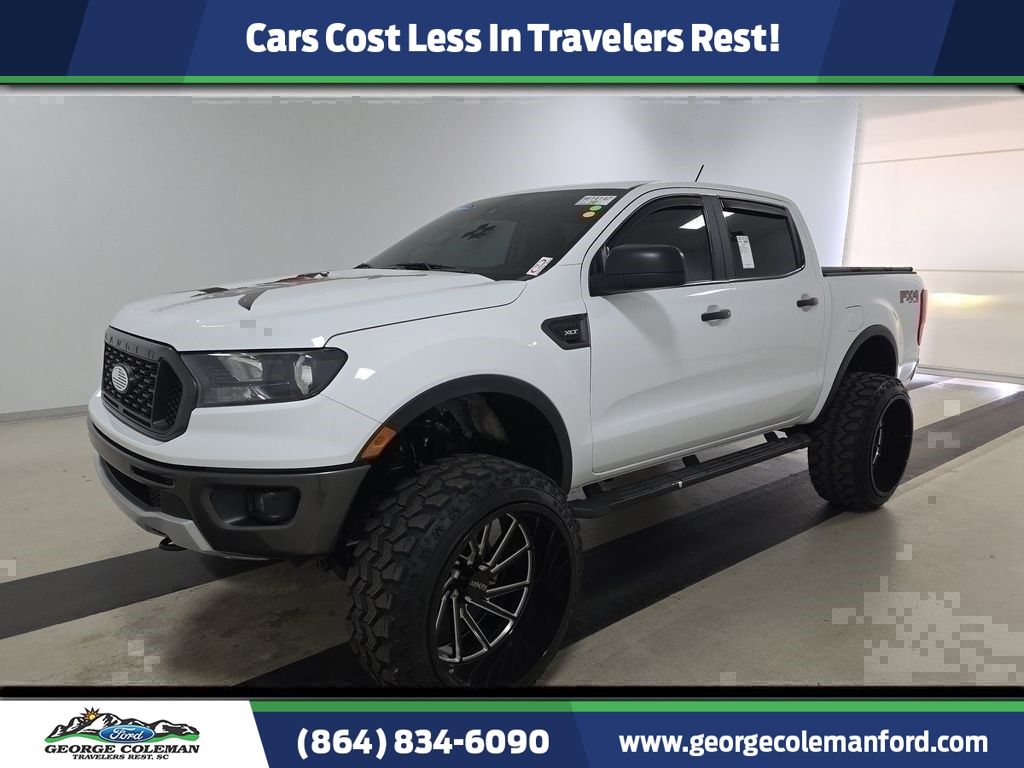 Oxford White 2022 Ford Ranger XLT SuperCrew 4WD Pickup Truck Four-Wheel Drive Automatic