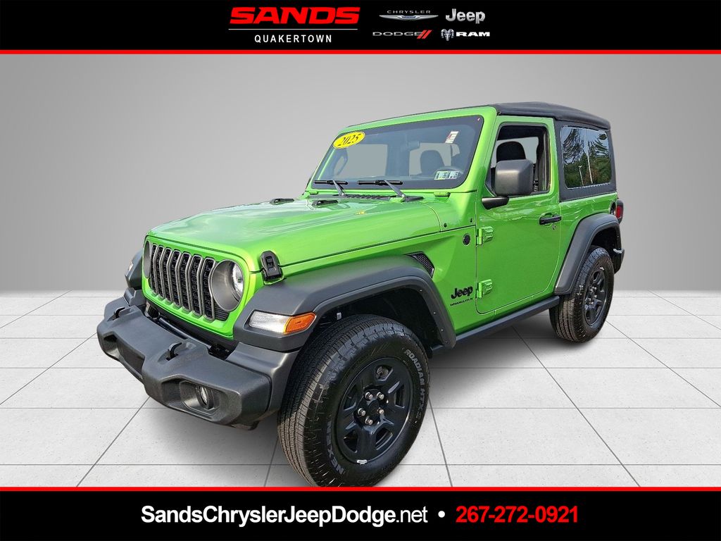 Mojito Clearcoat 2025 Jeep Wrangler Sport 2-Door 4WD SUV / Crossover Four-Wheel Drive 8-Speed Automatic