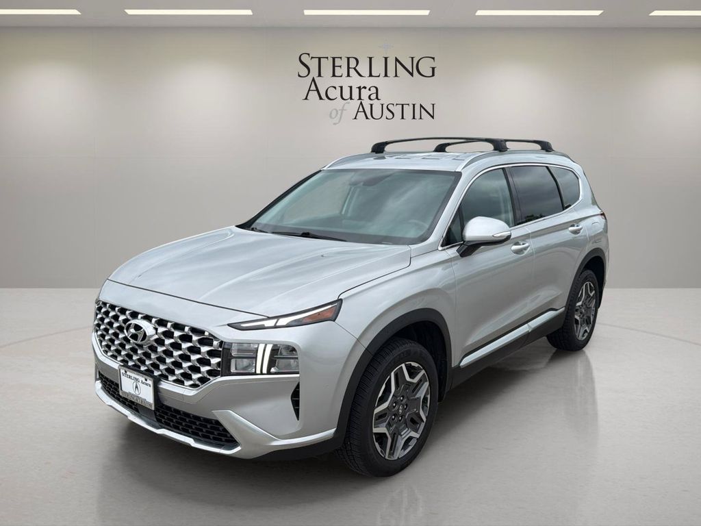 Shimmering Silver 2022 Hyundai Santa Fe Hybrid Plug-In SUV / Crossover All-Wheel Drive Automatic