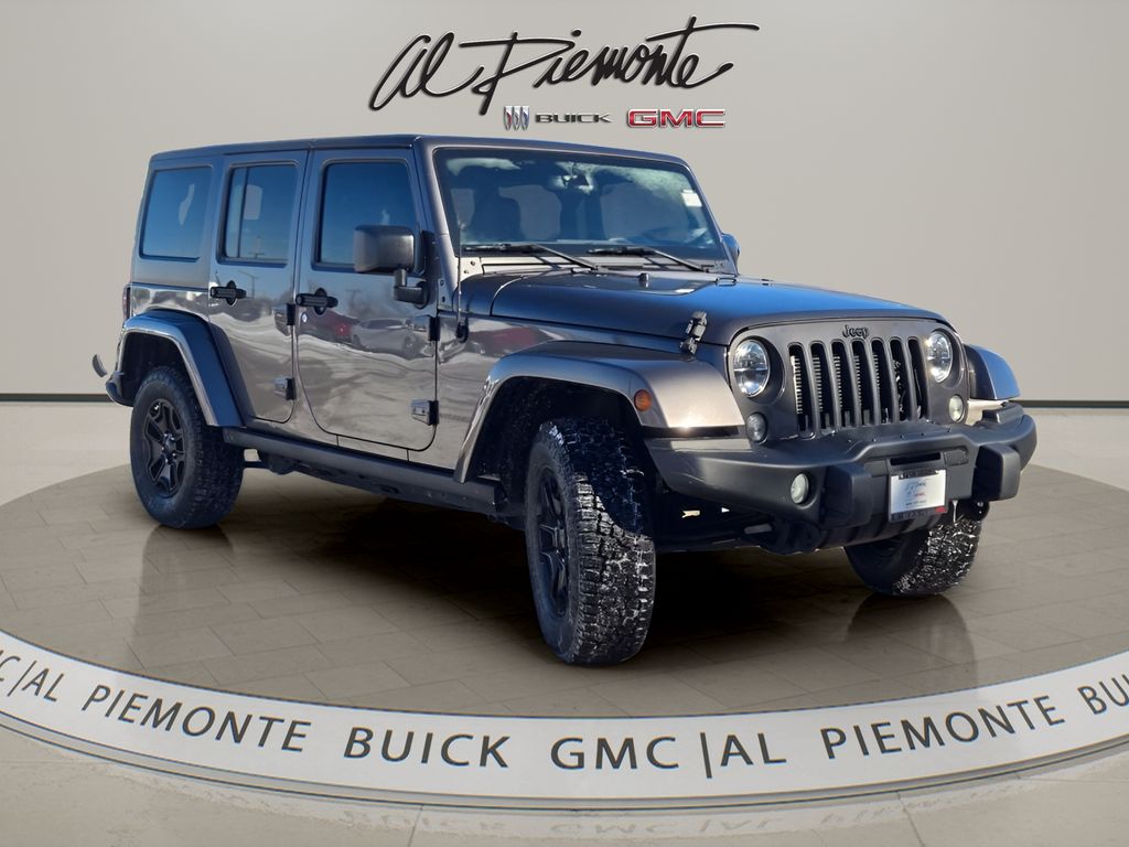 Gray (Granite Crystal Metallic Clearcoat) 2016 Jeep Wrangler Unlimited Sahara 4WD SUV / Crossover Four-Wheel Drive 5-Speed Automatic