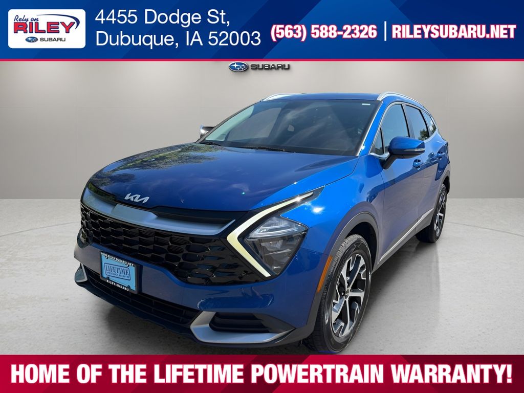 Sapphire Blue 2023 Kia Sportage SUV / Crossover All-Wheel Drive 8-Speed Automatic