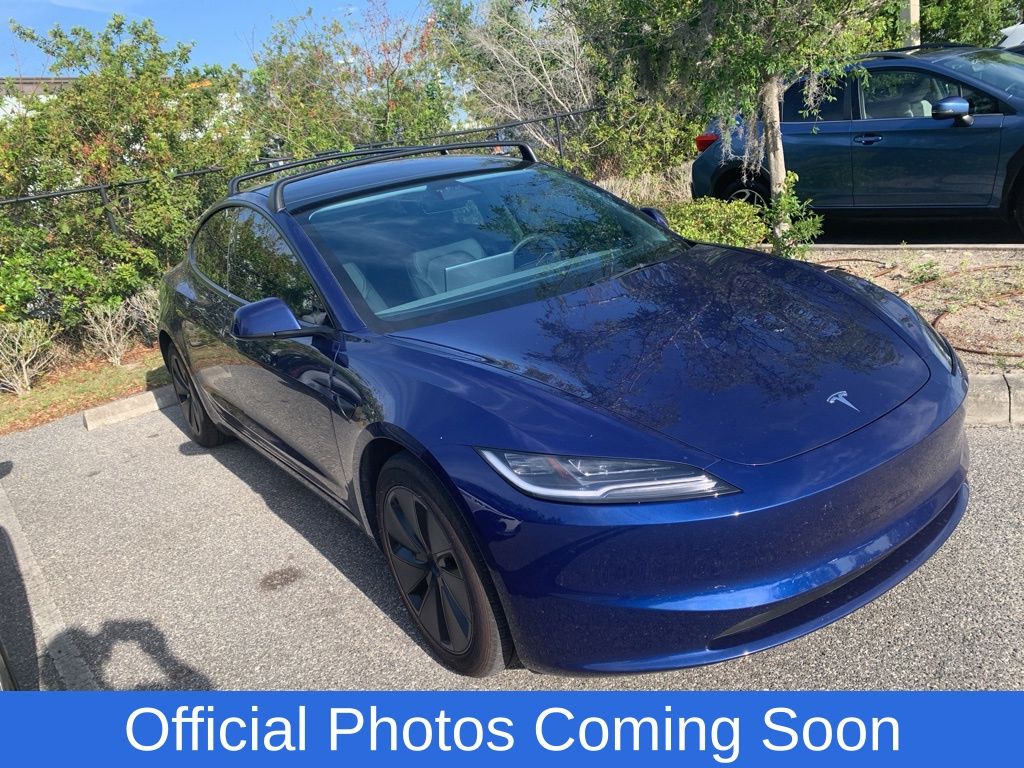 Deep Blue Metallic 2025 Tesla Model 3 Long Range AWD Sedan All-Wheel Drive 1-Speed Automatic