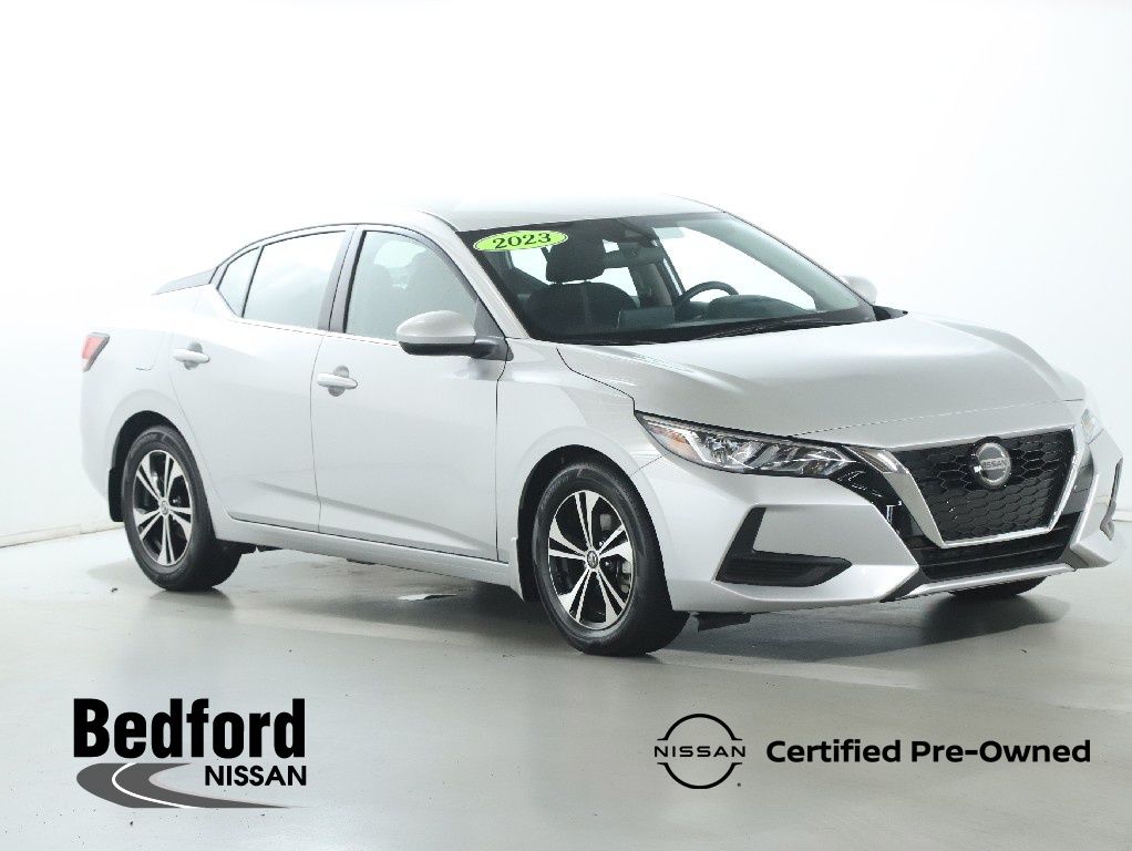 Brilliant Silver Metallic 2023 Nissan Sentra Sedan Front-Wheel Drive Continuously Variable Transmission