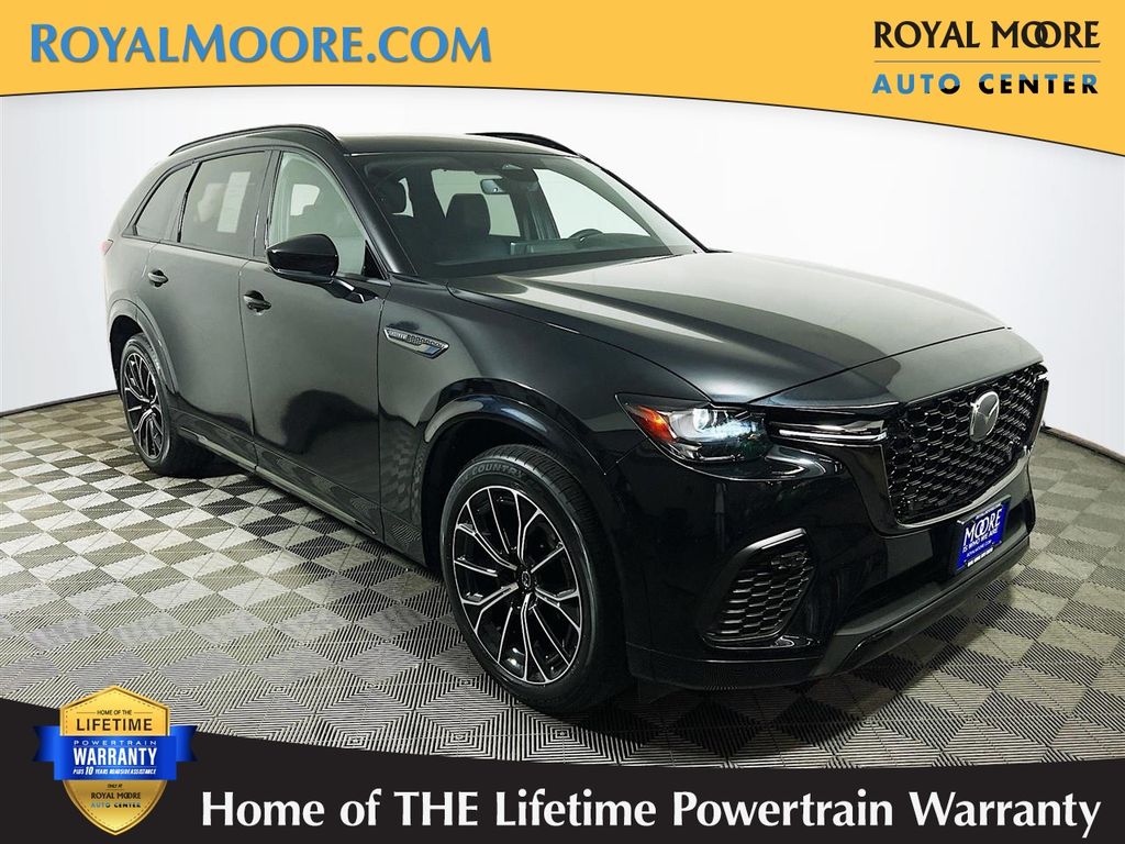 Jet Black Mica 2025 Mazda CX-70 3.3 Turbo S Premium AWD SUV / Crossover All-Wheel Drive 8-Speed Automatic