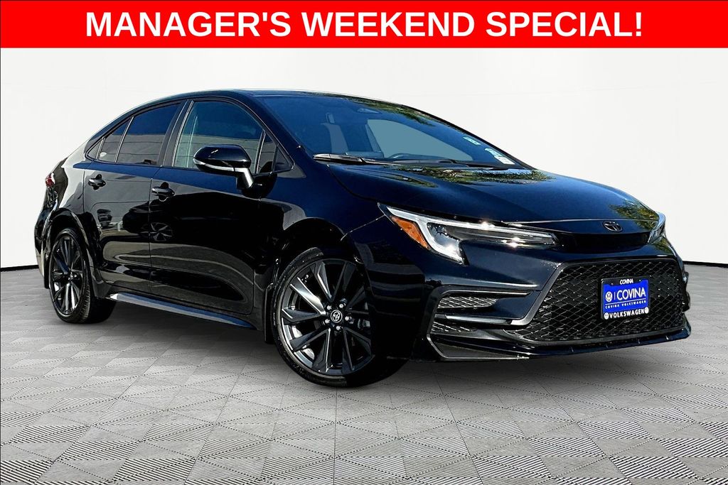 Midnight Black Metallic 2024 Toyota Corolla Sedan Front-Wheel Drive Continuously Variable Transmission