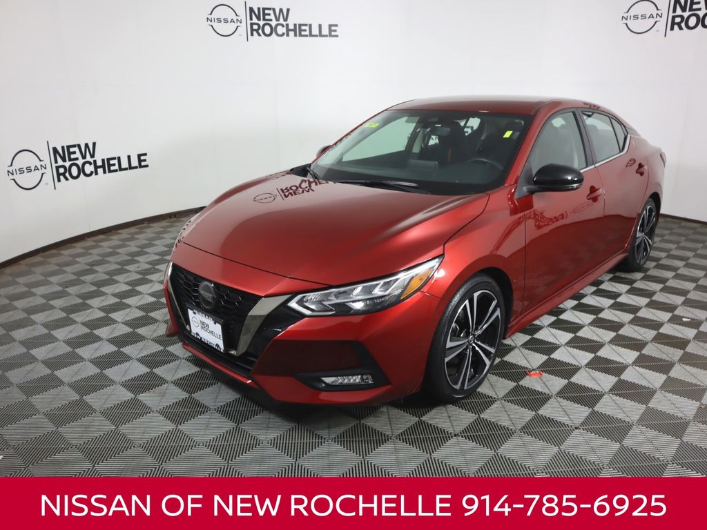 Red (Scarlet) 2023 Nissan Sentra Sedan Front-Wheel Drive Continuously Variable Transmission