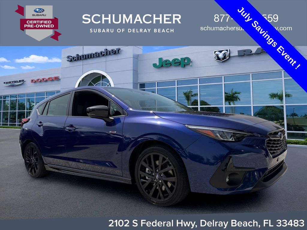 Sapphire Blue Pearl 2025 Subaru Impreza Wagon All-Wheel Drive Continuously Variable Transmission