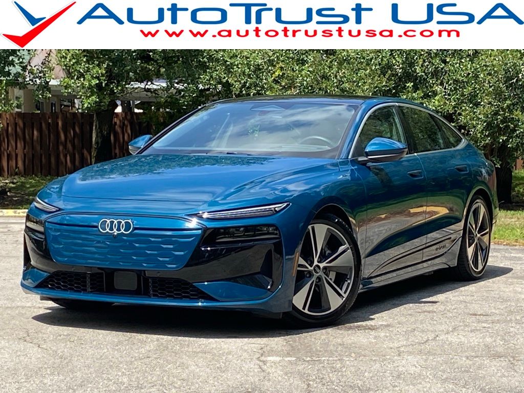 Blue Metallic 2025 Audi A6 e-tron Sportback Sedan Rear-Wheel Drive Automatic