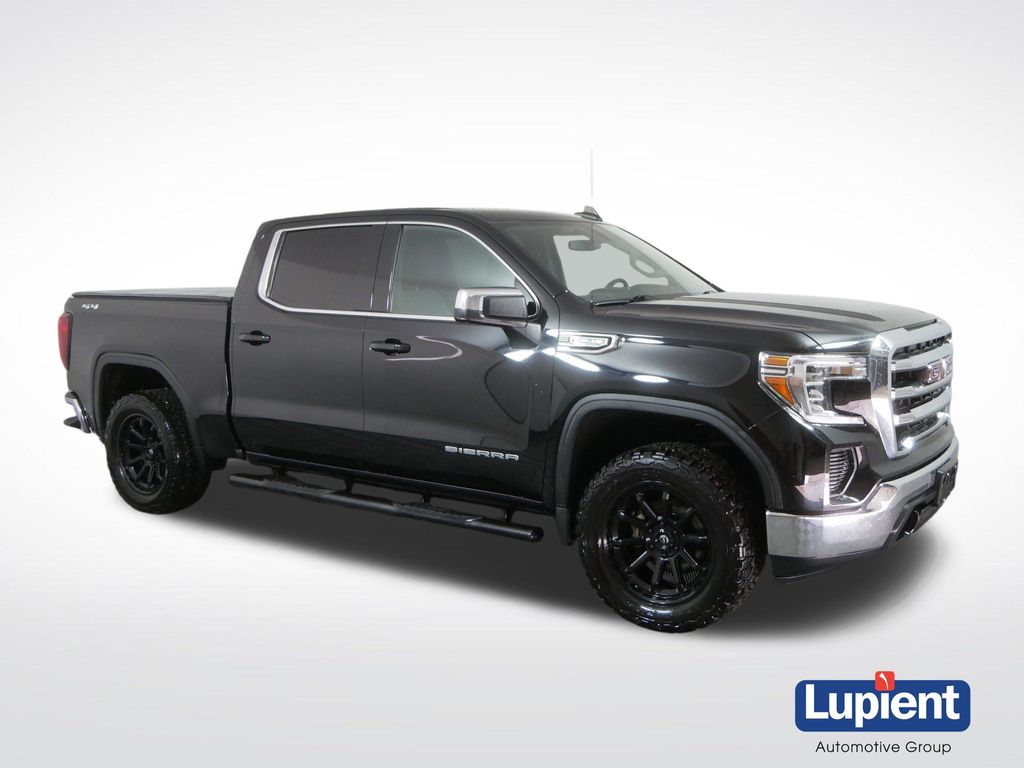 Black 2019 GMC Sierra 1500 SLE Crew Cab 4WD Pickup Truck Four-Wheel Drive 8-Speed Automatic