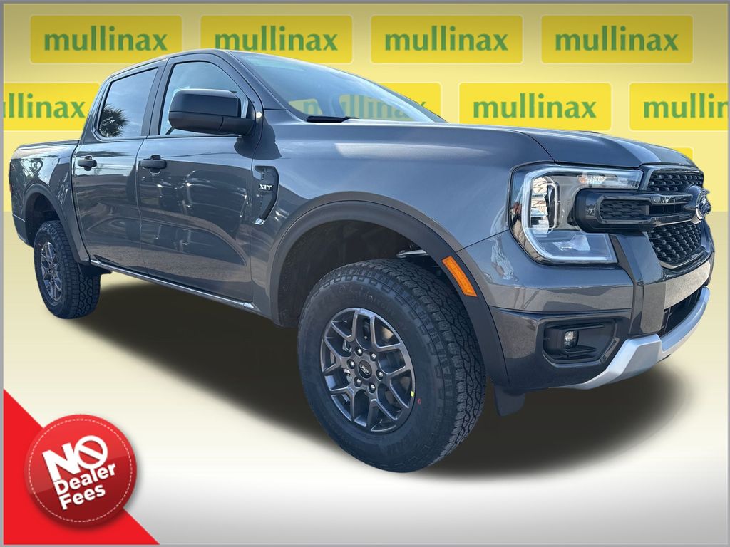 Carbonized Gray Metallic 2025 Ford Ranger XLT SuperCrew 4WD Pickup Truck Four-Wheel Drive Automatic