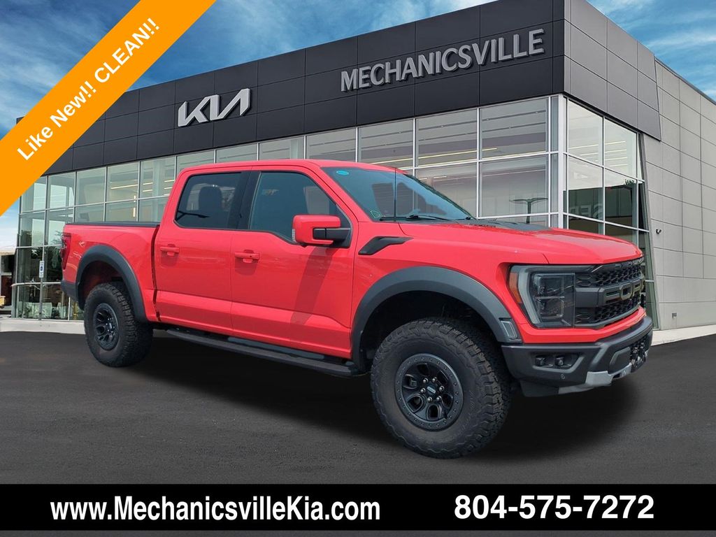 Orange Metallic 2023 Ford F-150 Pickup Truck Four-Wheel Drive Automatic
