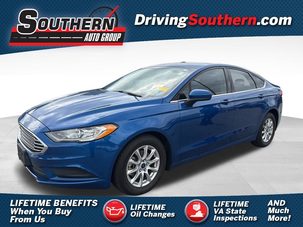 Lightning Blue 2018 Ford Fusion S Sedan Front-Wheel Drive 6-Speed Automatic