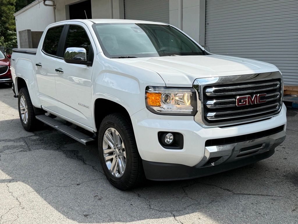 Summit White 2019 GMC Canyon Pickup Truck Four-Wheel Drive 8-Speed Automatic